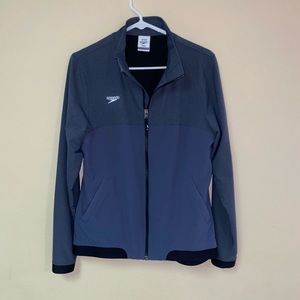Gray, Insulated Speedo Zip-Up Jacket
